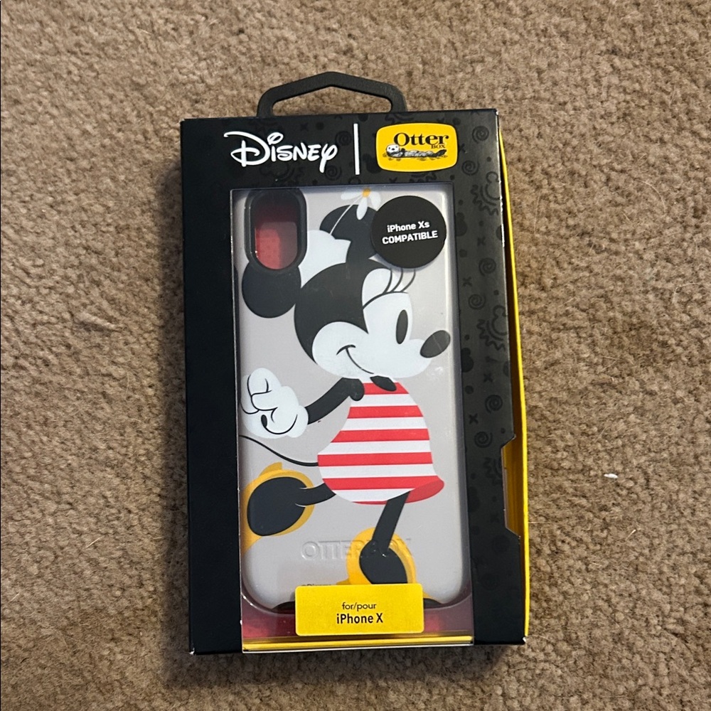 OtterBox Disney iPhone X Case - Minnie Black, Red, and White